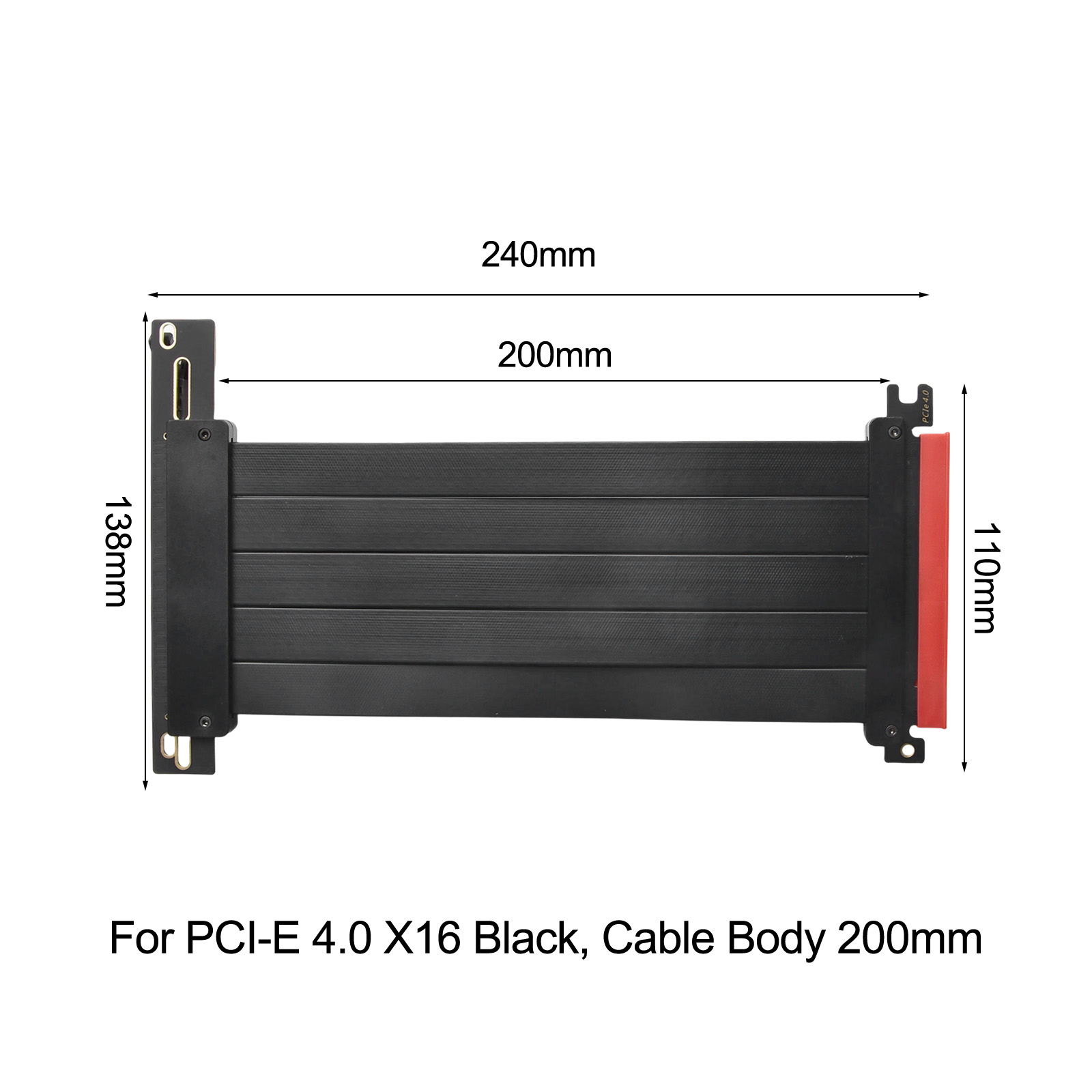 Cavo Riser PCIe 4.0 X16 da 20  - Pcie 4.0 X16 Riser Cable 90 Degree recensione e prezzo