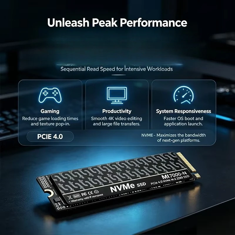 MI7000N 500GB 1TB 2TB 4TB SSD  - M.2 Nvme 4Tb Pcie 4.0 Ssd recensione e prezzo